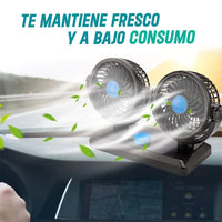 Ventilador 2 en 1 para carro